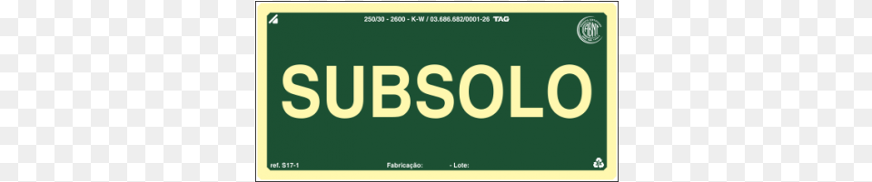 Placa Fotoluminescente De Para Placa De Sub Solo, License Plate, Transportation, Vehicle Png