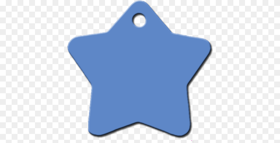 Placa Personalizada Para Perro Estrella Azul Claro Dog, Star Symbol, Symbol, Animal, Fish Free Png Download