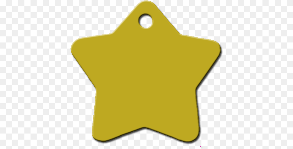 Placa Personalizada Para Perro Estrella Dorada Plaquita En Forma De Estrella, Star Symbol, Symbol, Animal, Fish Png