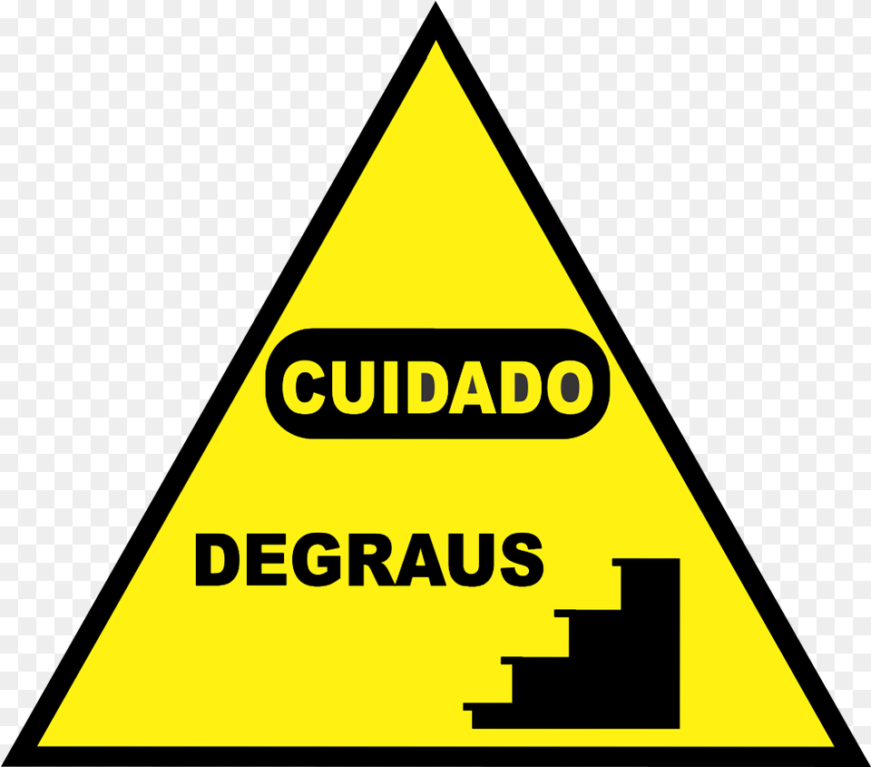 Placa Placa Cuidado Co Bravo Com Mordida, Triangle, Sign, Symbol Free Png