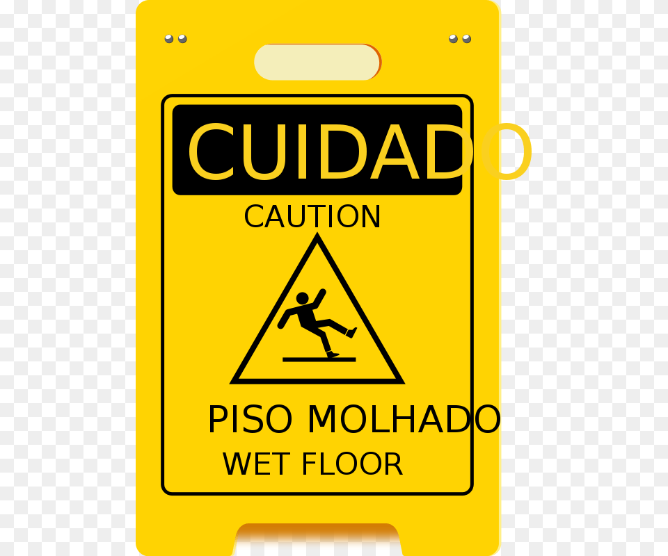 Placa Sinalizaco Cuidado Piso Molhado, Sign, Symbol, Person, Road Sign Png