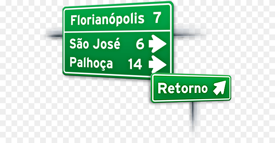 Placas Indicacao Placas De Transito Verde, Sign, Symbol, Road Sign Free Transparent Png