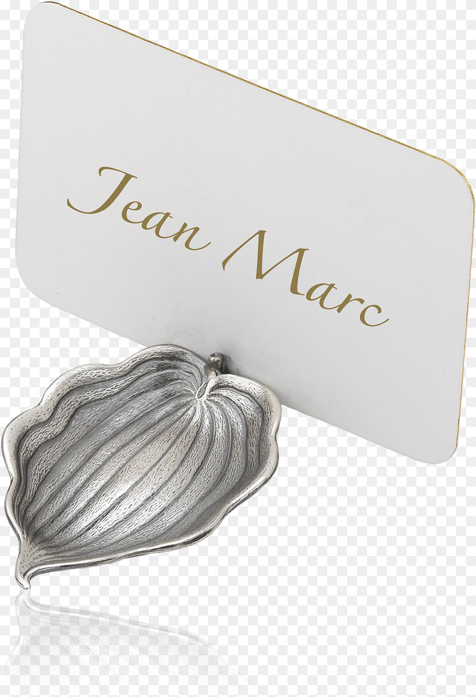 Place Marker Hosta Silver, Accessories, Text, Jewelry, Flower Free Png