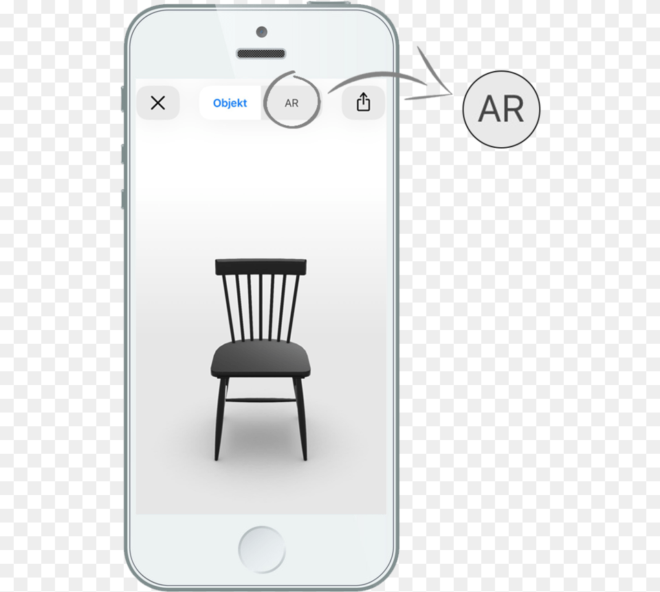 Place Our Products In Your Home With Ar Royaldesigncom Camera Phone, Chair, Electronics, Furniture, Mobile Phone Free Png