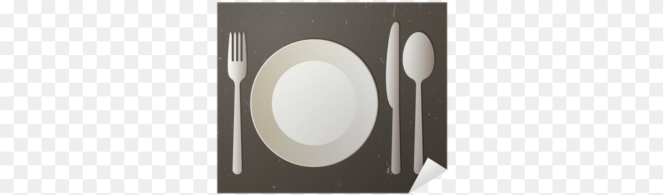 Place Setting With Plate Knife Spoon And Fork Poster Placemat, Cutlery, Blade, Weapon Png