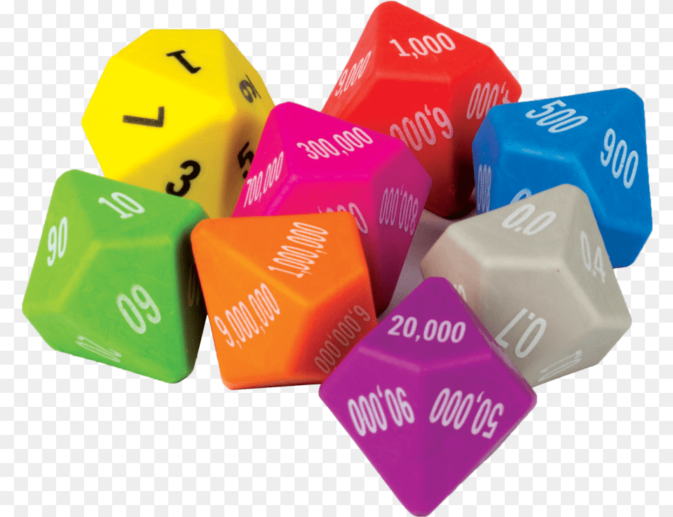 Place Value Dice 8 Pack Place Value Dice, Game Png Image
