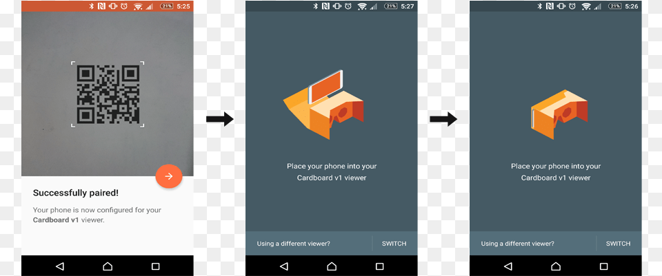 Place Your Phone Into The Cardboard, Advertisement, Poster, Qr Code, Text Free Png