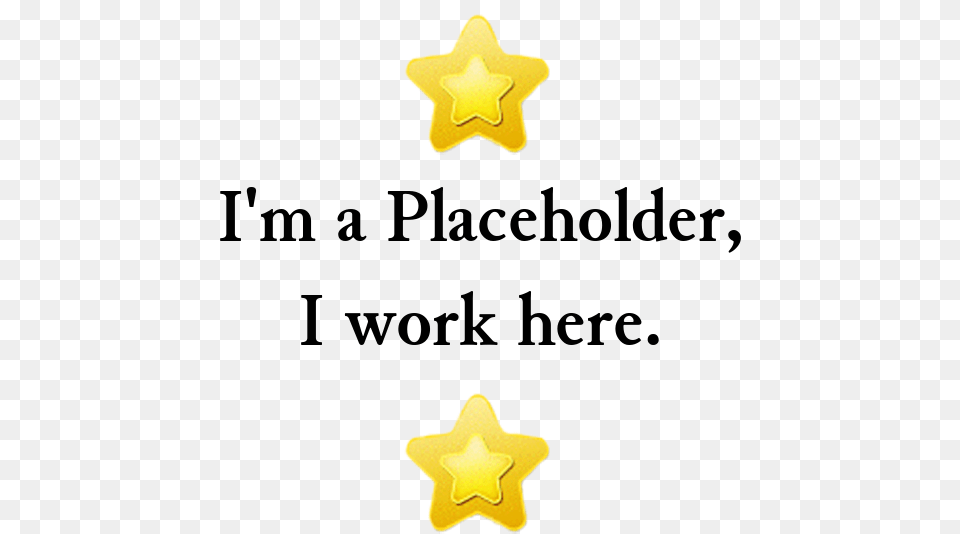 Placeholder Child, Star Symbol, Symbol Free Png Download