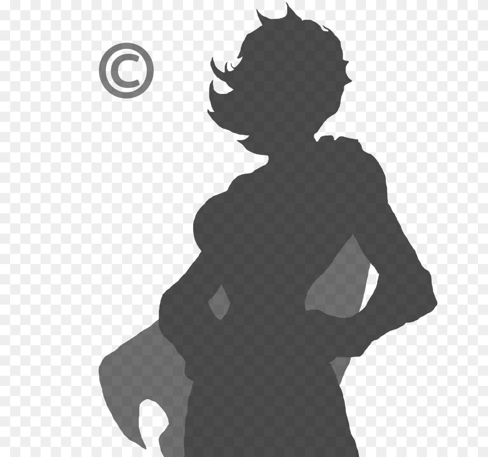 Placeholder Female Superhero C, Silhouette, Stencil, People, Person Png Image