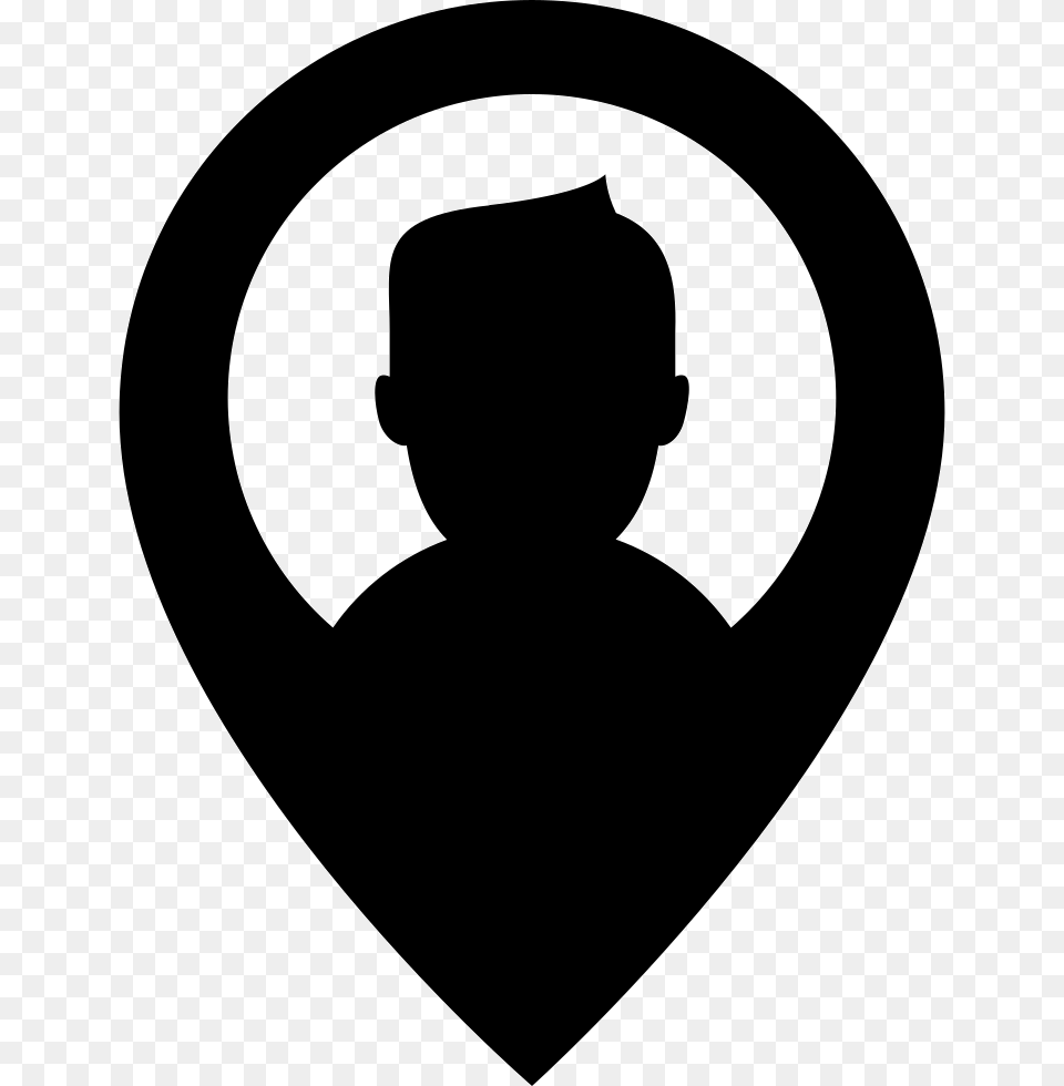 Placeholder User Location Icon, Silhouette, Stencil, Adult, Male Free Png