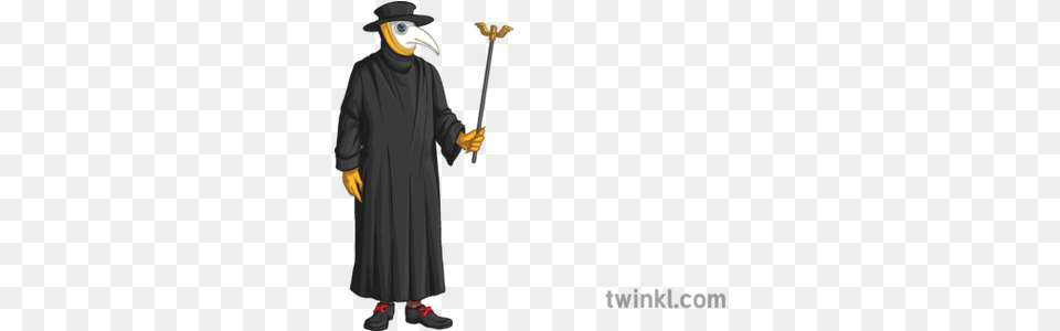 Plague Doctor Black Medical Halloween Costume, People, Person, Fashion, Clothing Free Png