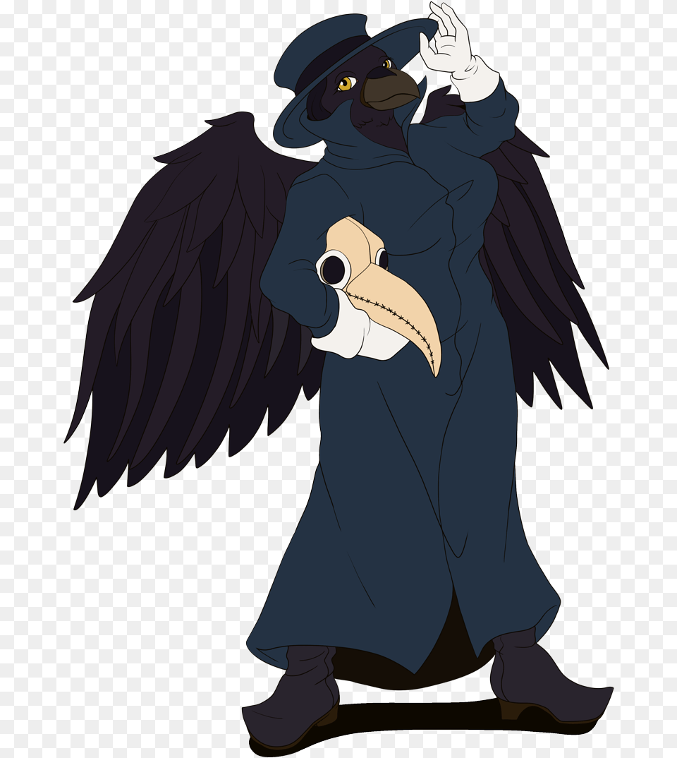 Plague Doctor Crow Commission Cartoon, Person, Face, Head, Animal Png