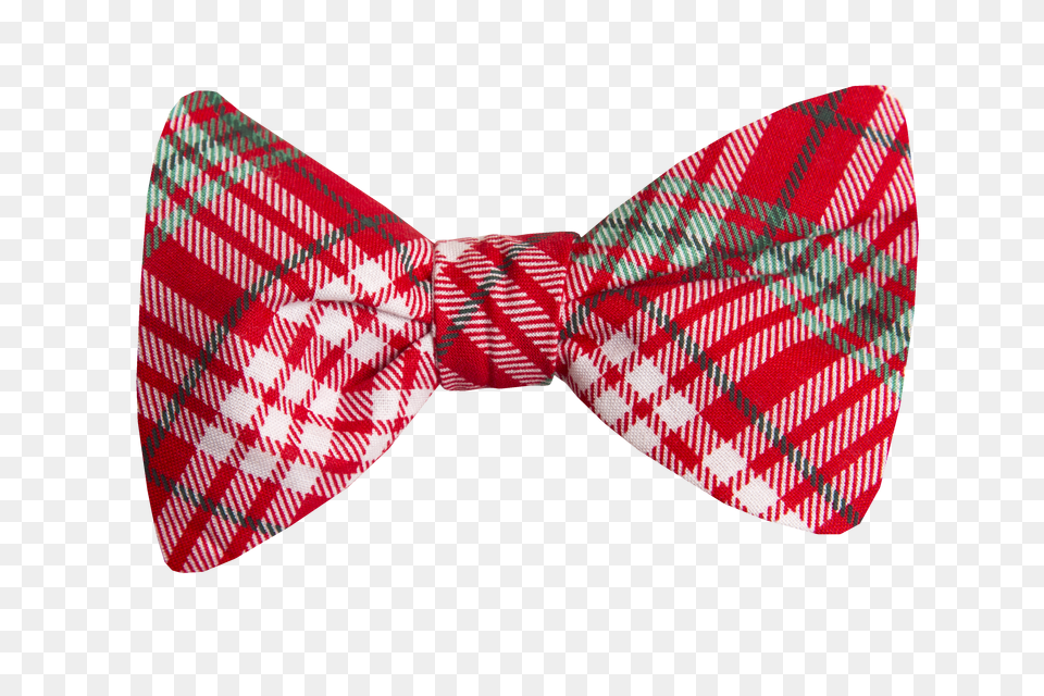 Plaid Christmas Adult Bow Tie Red Png Image