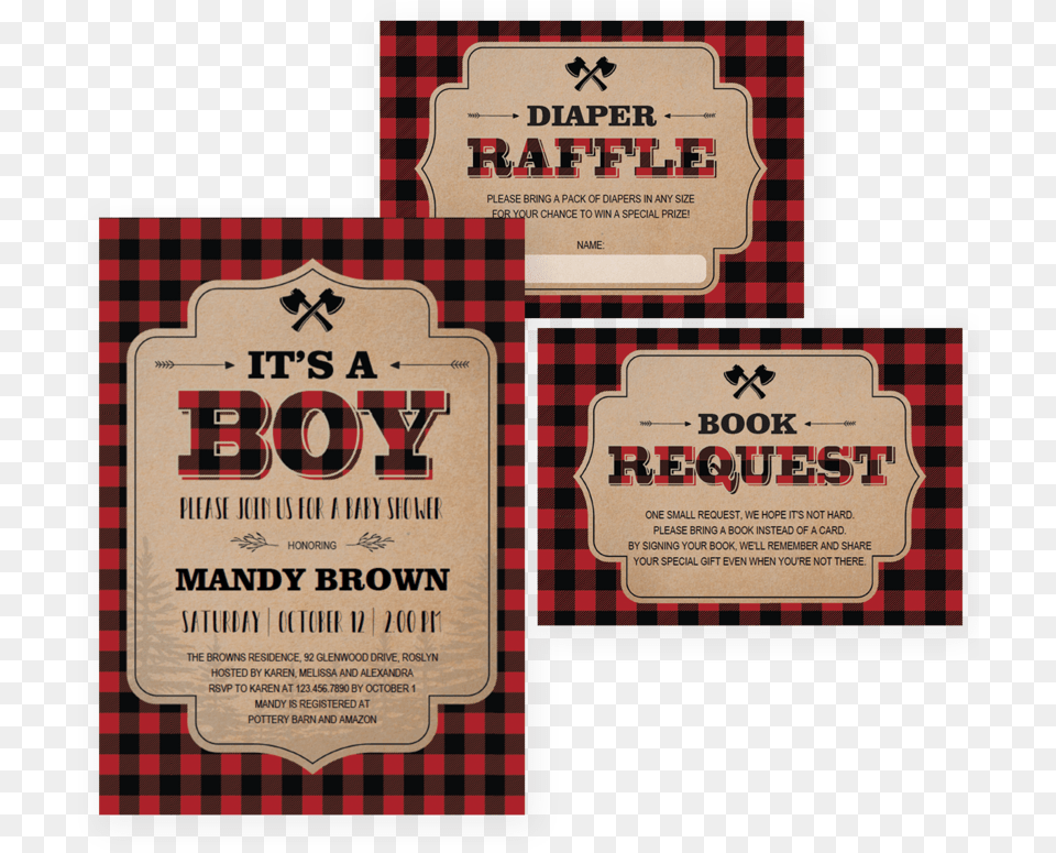 Plaid Clipart Lumberjack Baby Baby Shower, Advertisement, Poster, Paper, Text Png