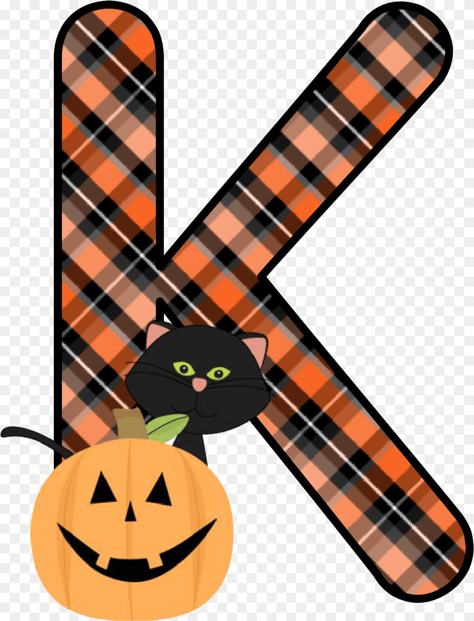 Plaid Clipart Pumpkin Halloween Number 2 Clipart, Tartan Free Png Download