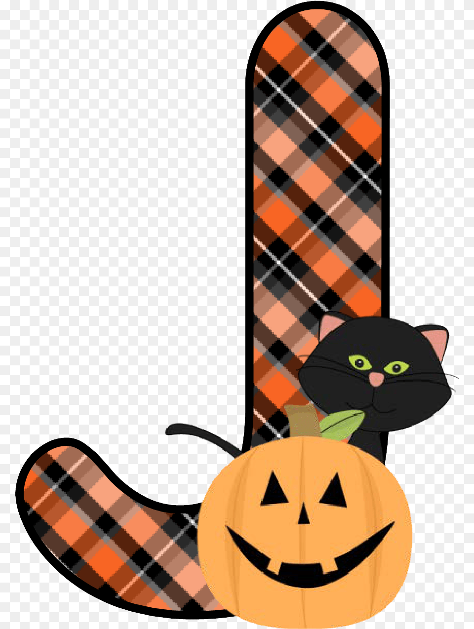 Plaid Halloween J Letter Of Alphabet Halloween Theme Halloween Clipart Transparent Background, Festival Png