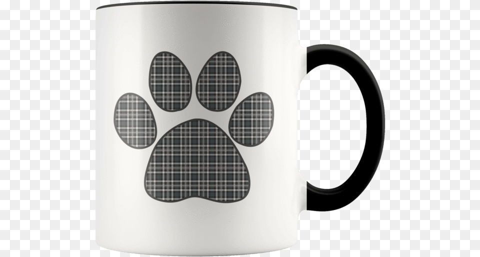 Plaid Paw Print Green Black White Tartan One Year Anniversary Presents, Cup, Beverage, Coffee, Coffee Cup Png