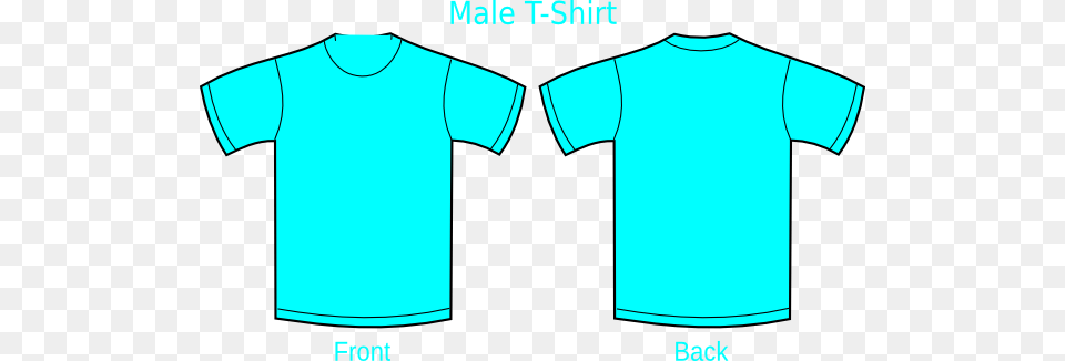 Plain Aqua Blue T Shirt, Clothing, T-shirt Free Png