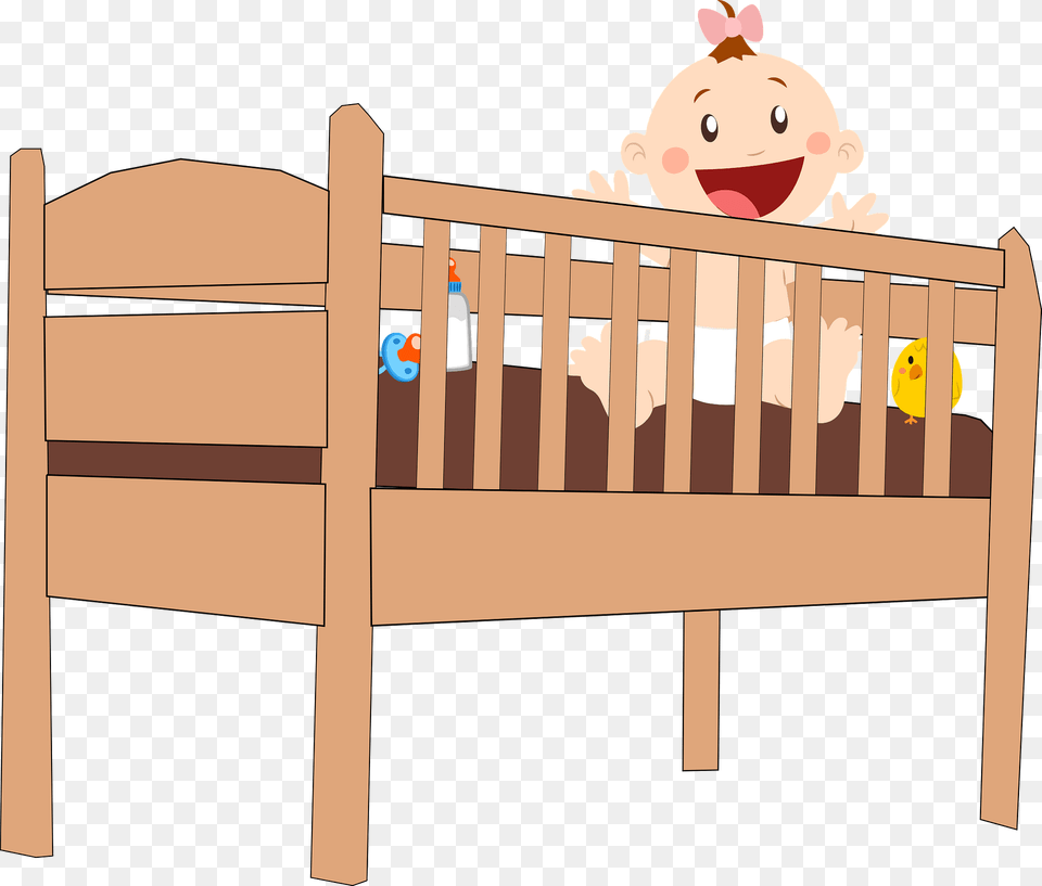 Plain Baby Crib Clipart, Furniture, Infant Bed, Bed, Bunk Bed Png
