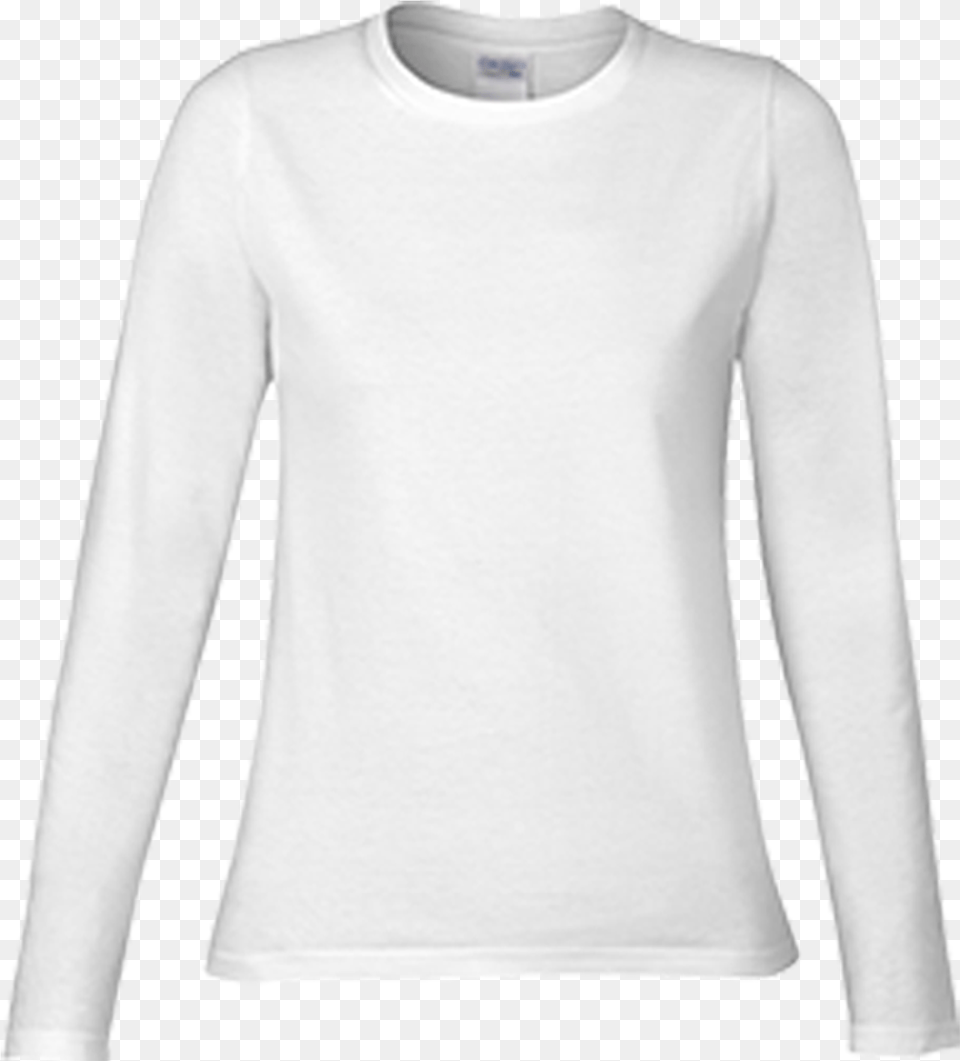Plain Black Ladies T Shirts White Long Sleeve T Shirt Women, Clothing, Long Sleeve, T-shirt Free Png Download
