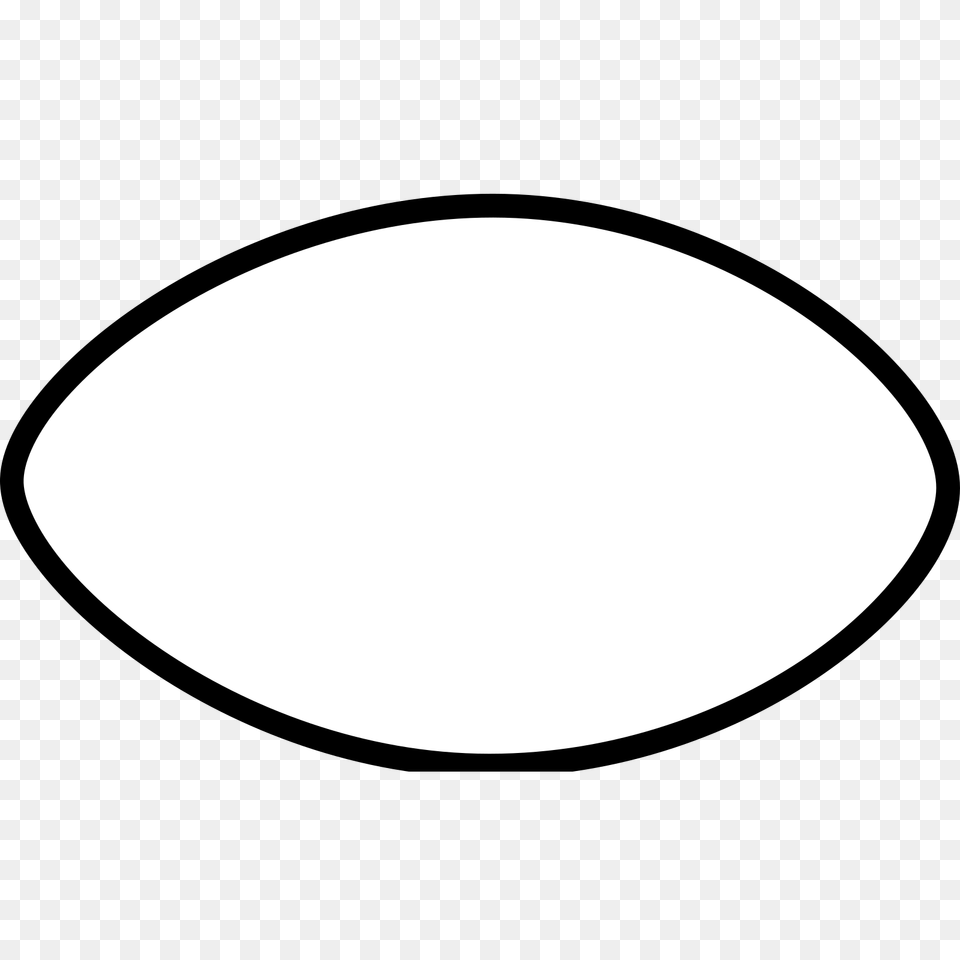 Plain Football Outline Clip Art Vector Clip Circle, Oval, Astronomy, Moon, Nature Free Transparent Png
