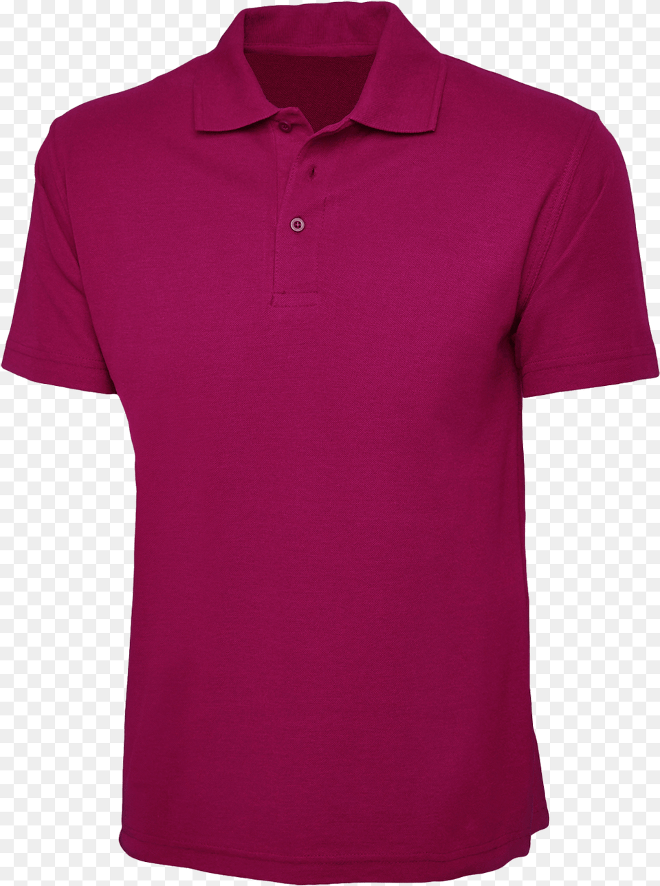 Plain Fuchsia Pink Polo Shirt Pnsk Polokoile, Clothing, T-shirt, Maroon Free Png