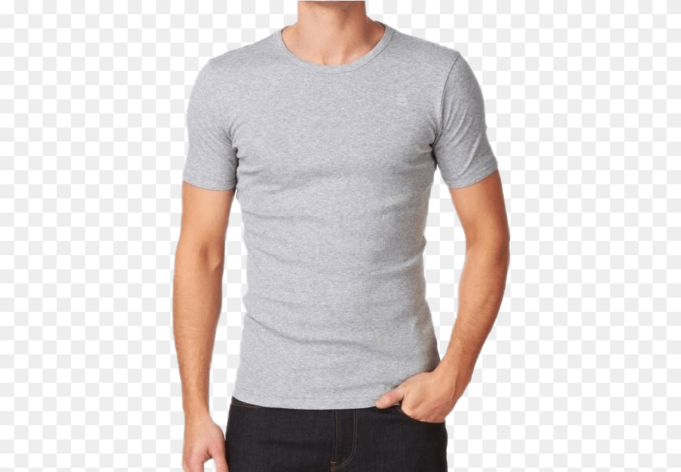 Plain Grey T Shirt Background G Star Base T Shirt, Clothing, T-shirt, Long Sleeve, Sleeve Png Image