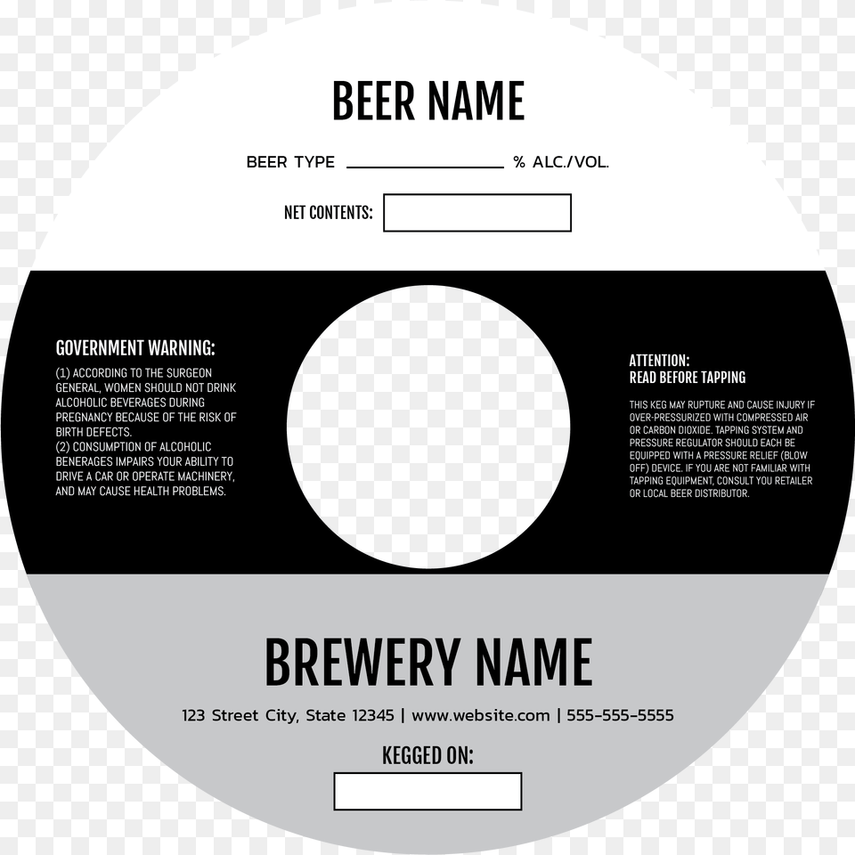 Plain Keg Collar Circle, Disk, Dvd, Advertisement, Poster Free Png