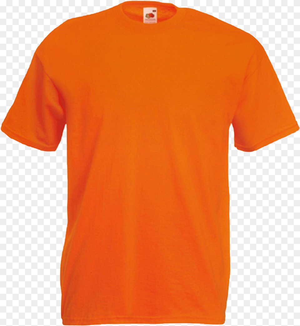 Plain Orange T Shirt Image Background T Shirt, Clothing, T-shirt Free Png Download