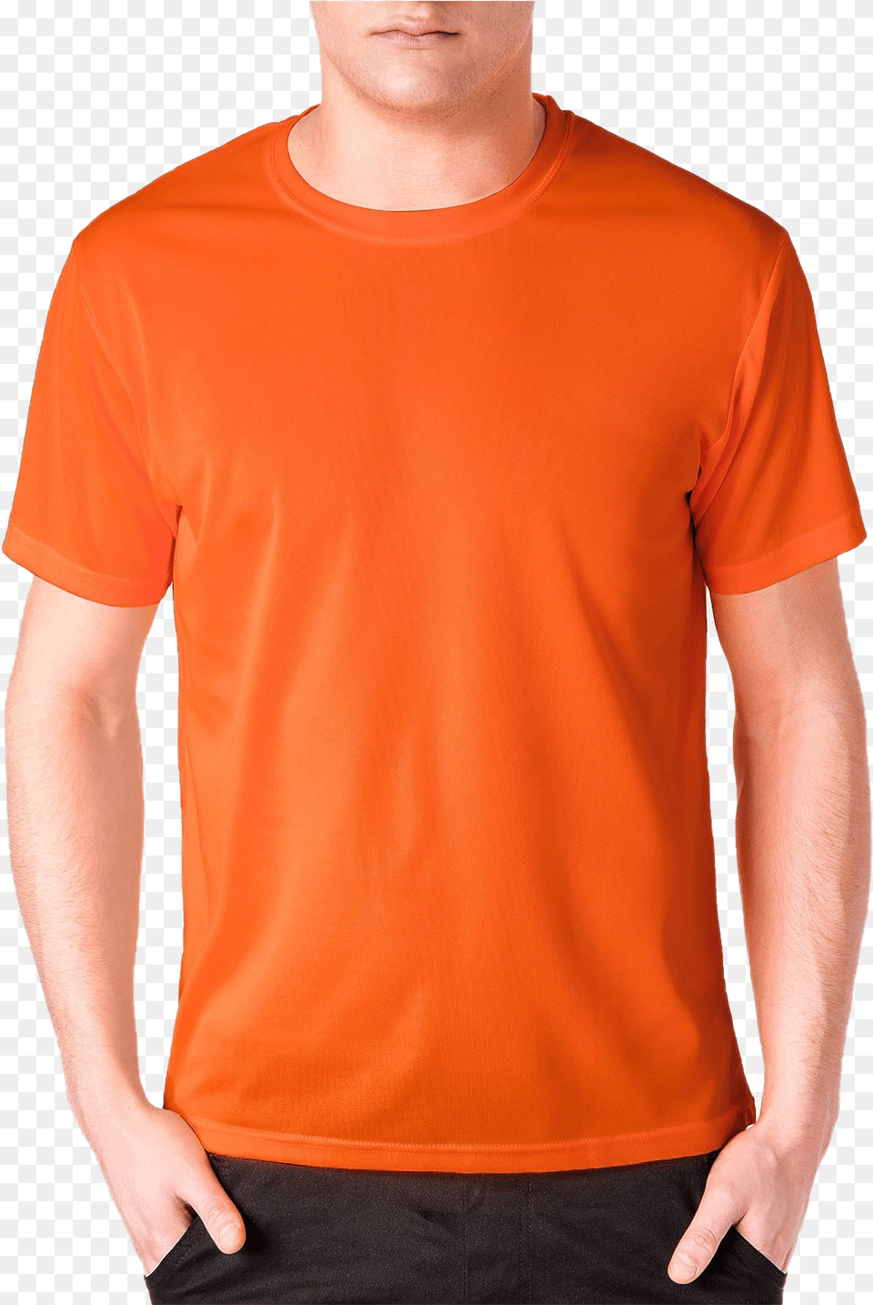 Plain Orange T Shirt Mens, Clothing, T-shirt, Sleeve Free Transparent Png