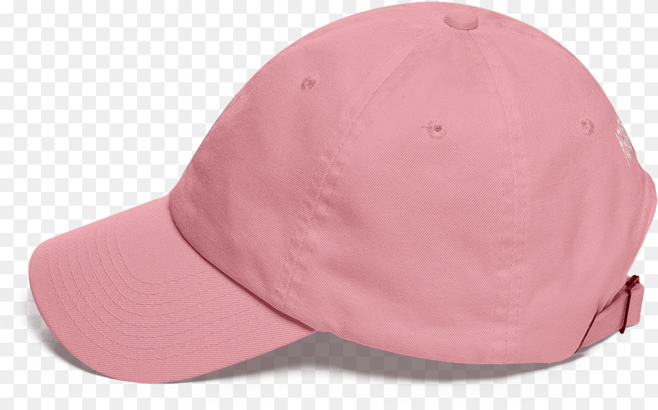 Plain Pink Dad Hat Baseball Cap, Baseball Cap, Clothing, Helmet Png Image
