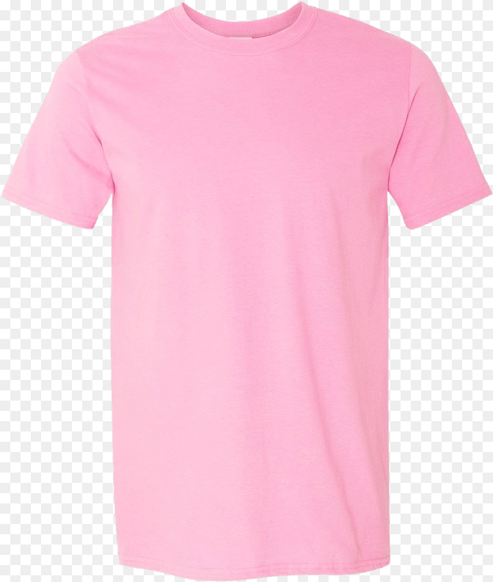 Plain Pink T Shirt Transparent Image Pink T Shirt Plain, Clothing, T-shirt Free Png