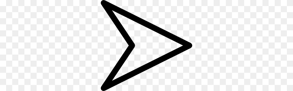 Plain Right Arrow Head Clip Art, Triangle Png Image