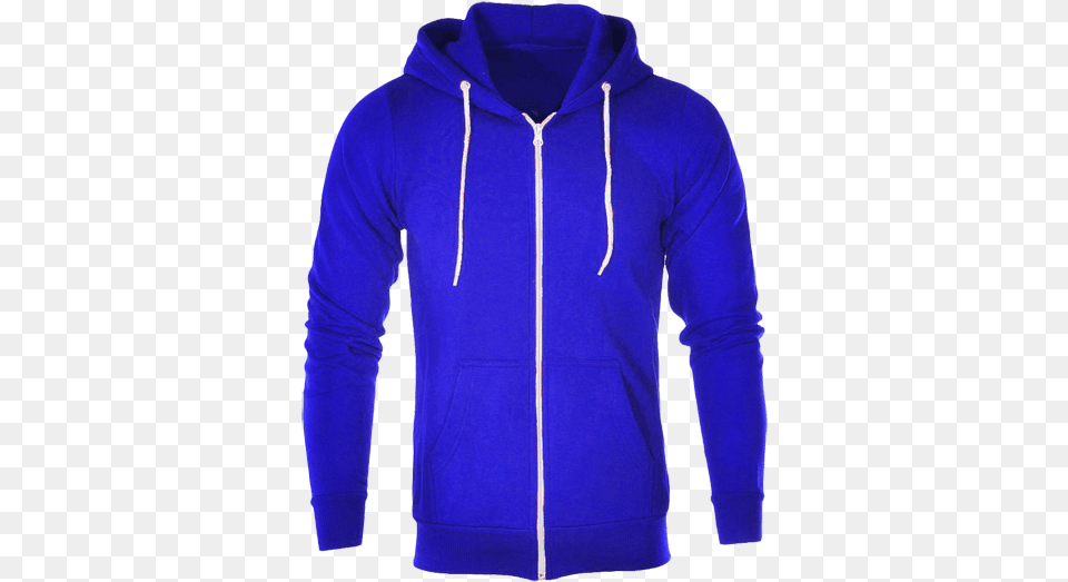 Plain Royal Blue Hoodie Jacket With Zipper Blue Jacket With Hood, Clothing, Fleece, Knitwear, Sweater Png