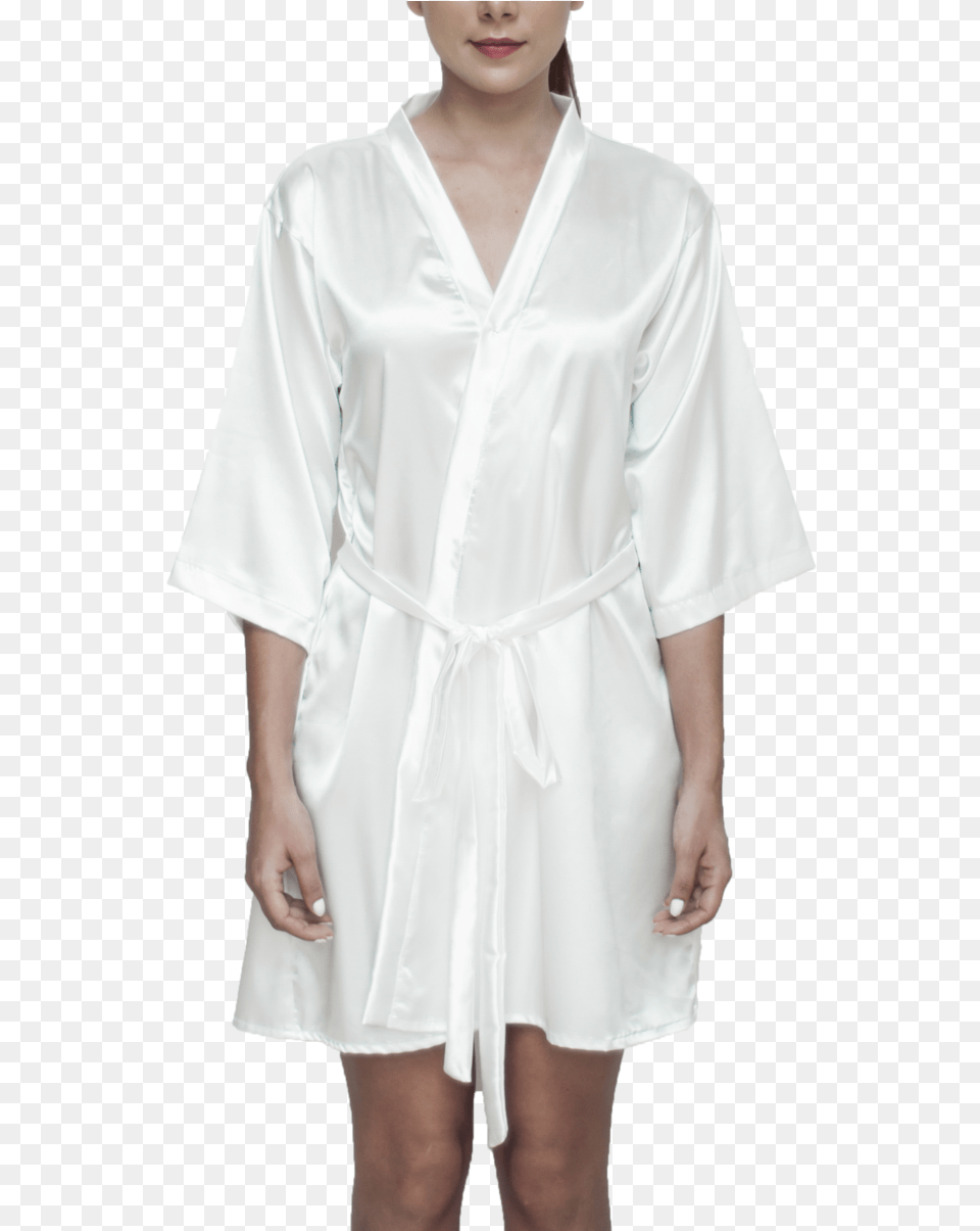 Plain Satin Robe Satin Robe Transparent, Clothing, Fashion, Shirt Free Png Download