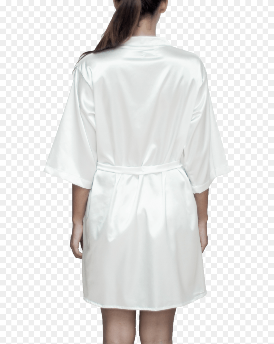 Plain Satin Robe Trench Coat, Adult, Person, Woman, Female Png Image