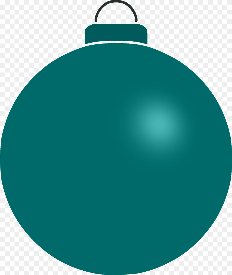 Plain Turquoise Bauble Clipart, Sphere, Ammunition, Weapon, Bomb Free Transparent Png