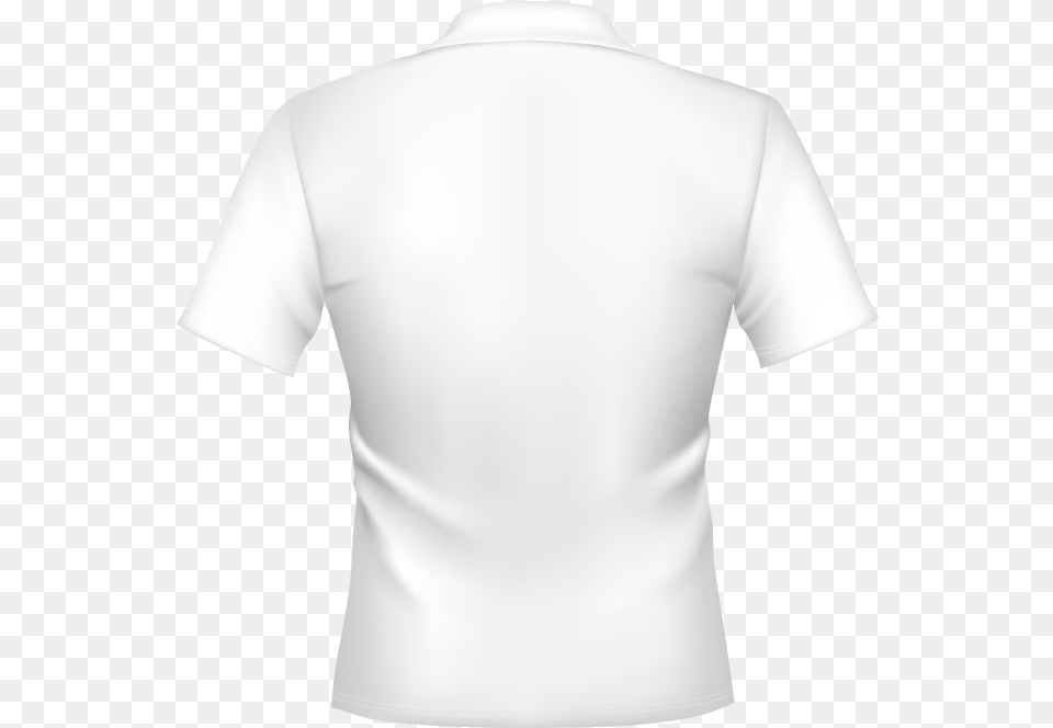 Plain White Collar T Shirt, Clothing, T-shirt Free Png Download