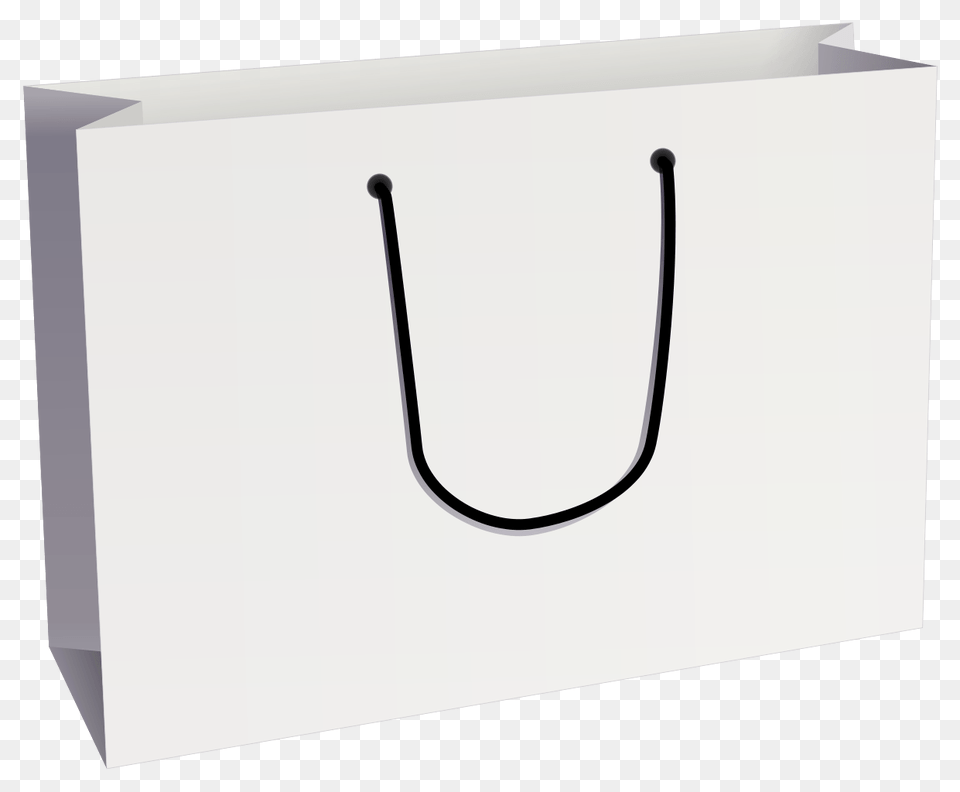 Plain White Shopping Bag, Shopping Bag, Tote Bag Free Png