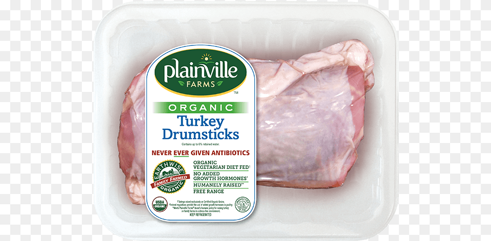 Plainville Farms Turkey Drumsticks Are A Natural Plainville Farms Turkey Ground 94 Lean6 Fat, Food, Meat, Pork, Ham Free Transparent Png