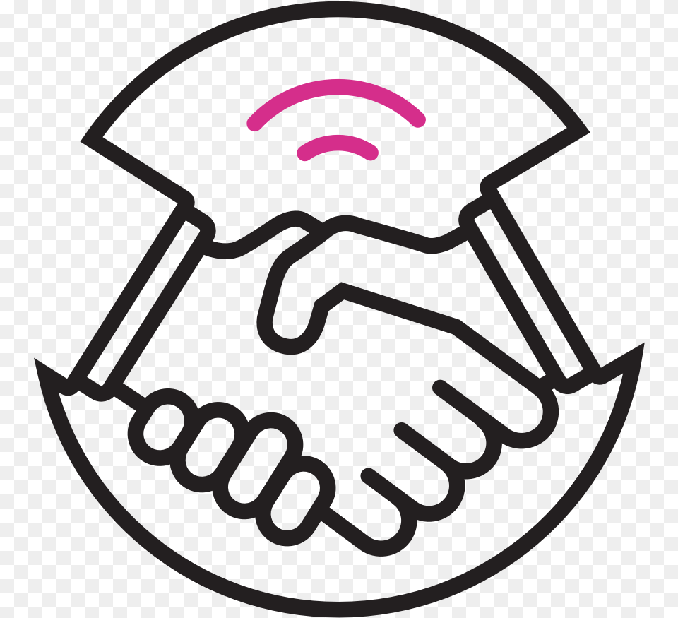 Plan A Big Meeting Or Appointment Outline Of Hand Shake, Body Part, Person Png Image