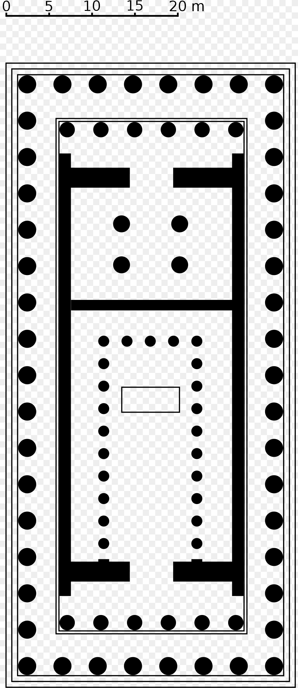 Plan Of The Parthenon, Gray Free Transparent Png