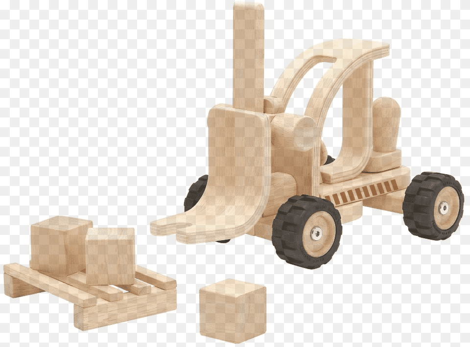 Plan Toys Forklift Truck Special Edition Plantoys, Machine, Wheel, Bulldozer, Grass Free Png