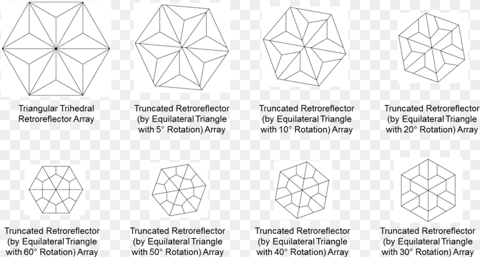 Plan Views Of A Triangular Trihedral Retroreflector Retroreflector, Art, Accessories, Diamond, Gemstone Png Image