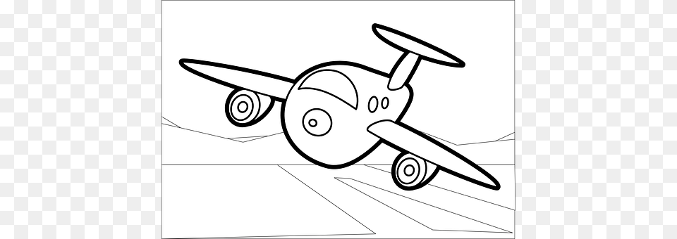 Plane Art, Drawing, Aircraft, Transportation Free Png Download