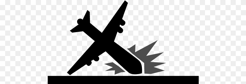 Plane Accident Pictogram, Leaf, Plant, Symbol Free Png