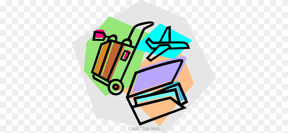Plane Airline Tickets And Luggage Royalty Free Vector Clip Art, Dynamite, Weapon Png Image