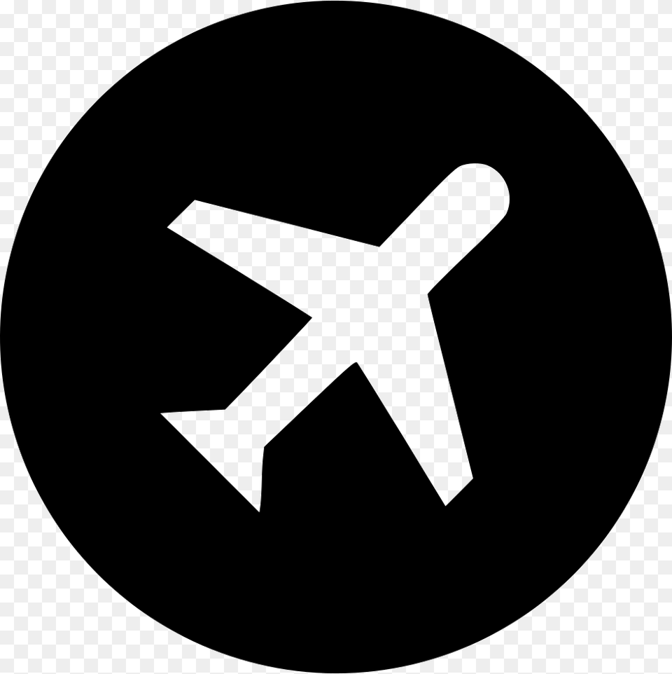 Plane Airplane Noun Project, Sign, Symbol, Disk Free Transparent Png