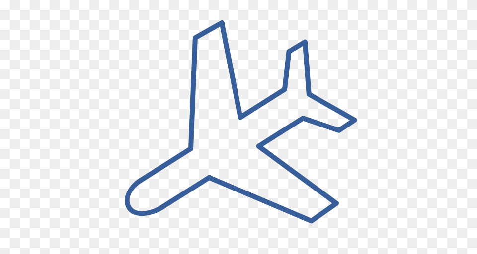 Plane Flight Airplane Landing Journey Destination Arrival Icon, Star Symbol, Symbol Free Png Download