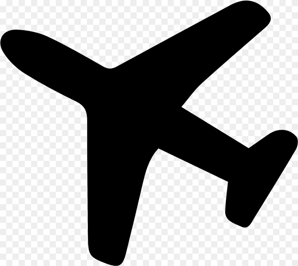 Plane Icon, Gray Free Png Download